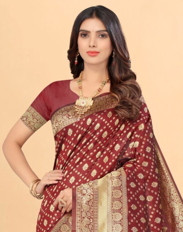 Kota Litchi Silk Banarasi Saree