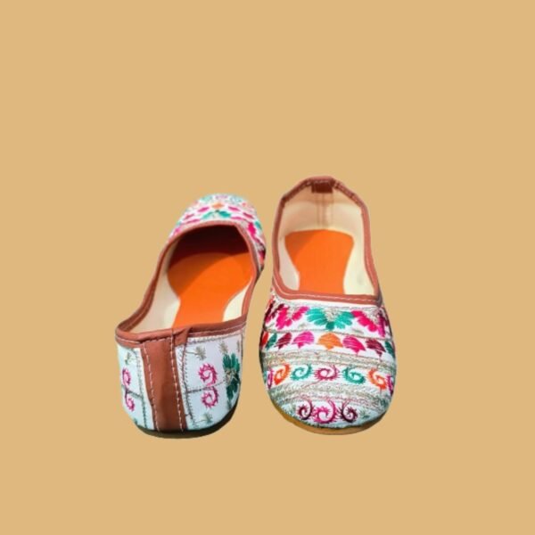 Pink Aura Handcrafted Traditional Punjabi/Rajasthani Jutti for Women and Girls - Image 2