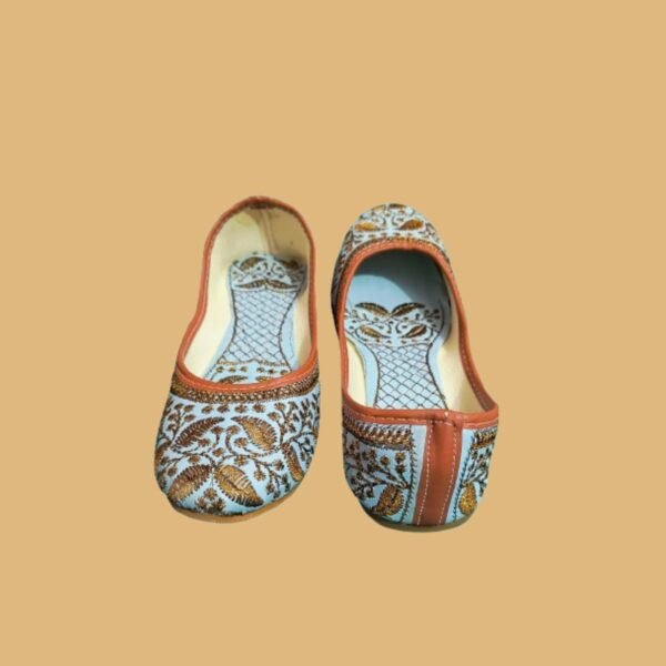 Pink Aura Handcrafted Traditional Punjabi/Rajasthani jutti Slip On Sneakers For Women and Girls, comfortable embroidered Mojaris Lightweight , Trendy Stylish, latest designing Juti