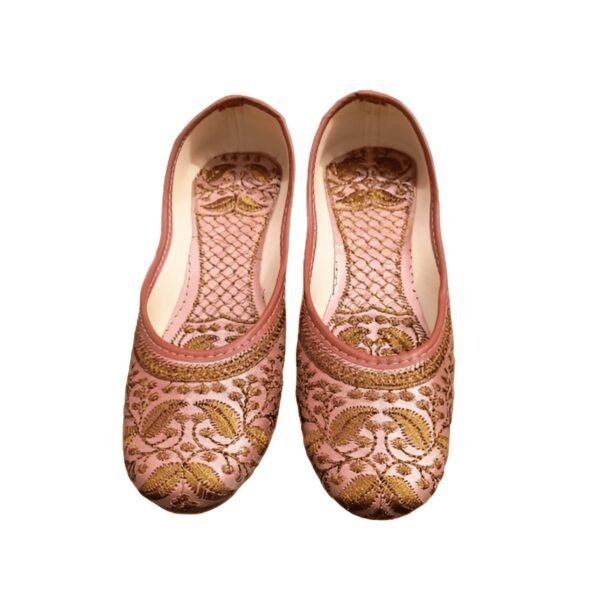 Pink Aura Handcrafted Traditional Punjabi/Rajasthani jutti - Image 3