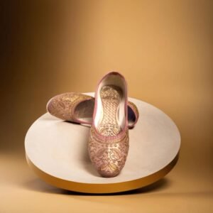 Pink Aura Handcrafted Traditional Punjabi/Rajasthani jutti Slip On Sneakers For Women and Girls, comfortable embroidered Mojaris Lightweight , Trendy Stylish, latest designing Juti