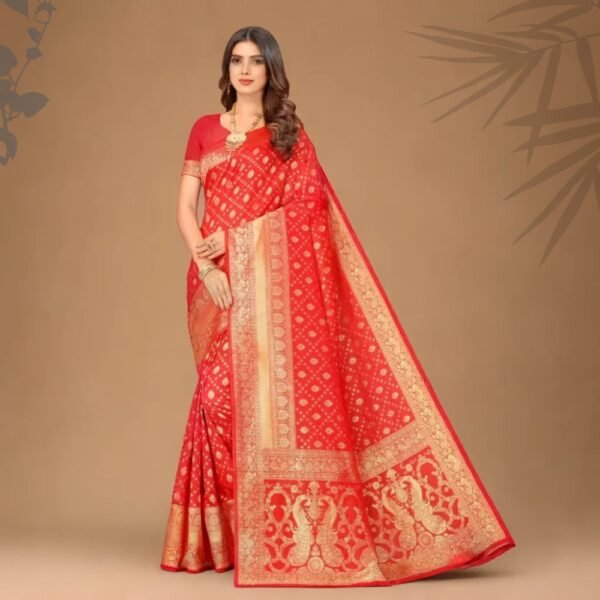 Traditional Wear Kota Litchi Silk banarasi Saree