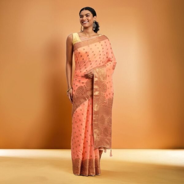 Banarasi Soft Cotton Silk Fabric Soft Finished